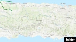 波多黎各西北部瓜加塔卡湖地图