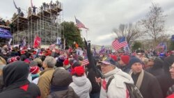 USA, Washington, protest of Trump supporters in front of Kongres