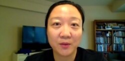 스팀슨 센터 쑨 윤 중국 국장이 30일 전미북한위원회가 주최한 '미중 전략적 경쟁과 한반도' 웨비나에서 발언하고 있다.