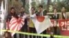 南韓民眾要求安倍道歉 抗議中日韓峰會