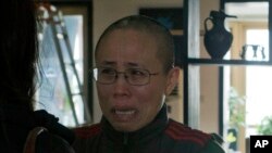 諾貝爾和平獎得主劉曉波去年因癌症病逝後，其遺孀劉霞一直遭中國政府軟禁（資料照片）