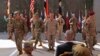 Pasukan AS yang bertugas di Baghdad, Irak dalam sebuah upacara militer (foto: dok). 