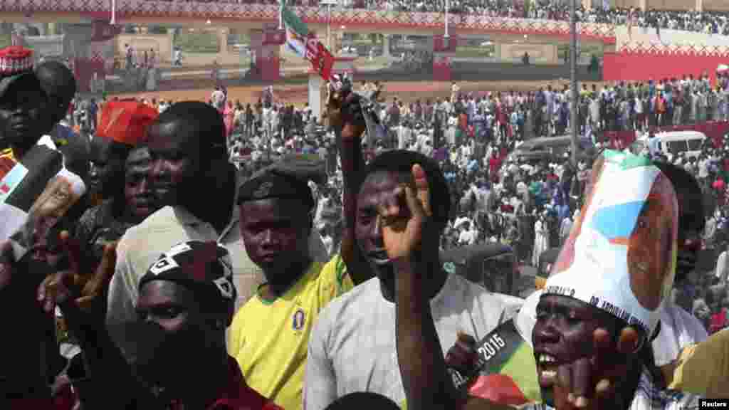 Janar Muhammadu Buhari a Kano, Janairu 20, 2015.