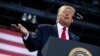 Presiden Amerika Serikat, Donald Trump saat kampanye di Kellogg Arena, Battle Creek, Michigan, 18 Desember 2019. 