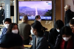 North Korea firing a ballistic