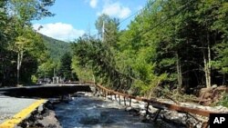 颶風艾琳在美國東北部地區造成嚴重破壞﹐救援人員陸續展開救援工作。