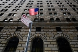 FILE - The Federal Reserve Bank of New York building is seen in the Manhattan borough of New York, Dec. 16, 2017.
