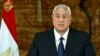 In this image made from video broadcast on Egyptian State Television, Egypt's interim President Adly Mansour speaks at the presidential palace in Cairo, Egypt, Sunday, Jan. 26, 2014. 