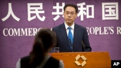 中國商務部發言人高峰資料照。