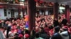 This photo taken on Dec. 24, 2017, shows Chinese Christians attending a Christmas Eve mass at a church in Fuyang in China's eastern Anhui province. 