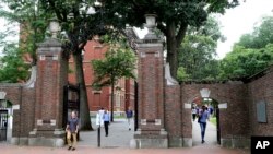 美國麻省劍橋哈佛大學校園一景。