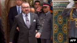 Raja Maroko, Mohammed VI di Istana Casablanca (foto: dok). Jurnalis Maroko dihukum karena dianggap “melecehkan raja”.