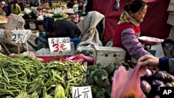 北京農貿市場的一角(資料圖片)