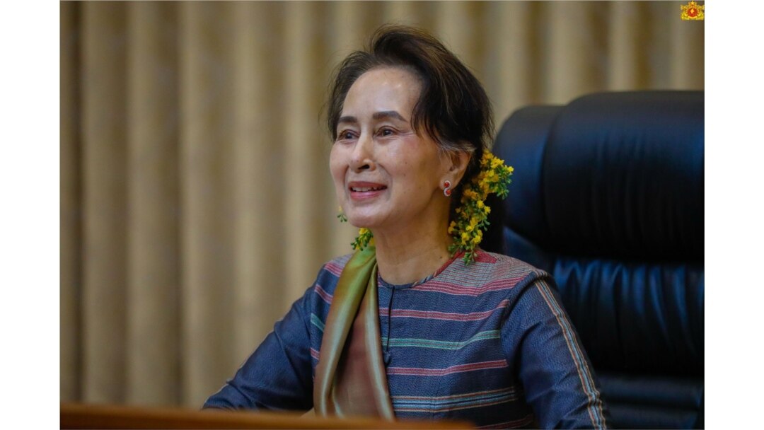 နိုင်ငံတော်အတိုင်ပင်ခံ ဒေါ်အောင်ဆန်းစုကြည် (သတင်းဓာတ်ပုံ - Myanmar State Counsellor Office)