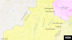 The Indus, Jhelum and Chenab rivers in Pakistan