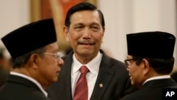 Menteri Koordinator bidang Politik, Hukum, dan Keamanan Luhut Pandjaitan hari Rabu (23/3) mengatakan, kedelapan awak kapal China akan diadili. (Foto/Dok)