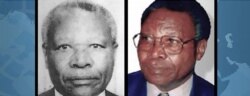 FILE - Felicien Kabuga, a fugitive wanted over the 1994 Rwandan genocide, who was arrested in a Paris suburb on May 16, 2020, is seen in this handout photo released by the Mecanisme pour les Tribunaux penaux internationaux.