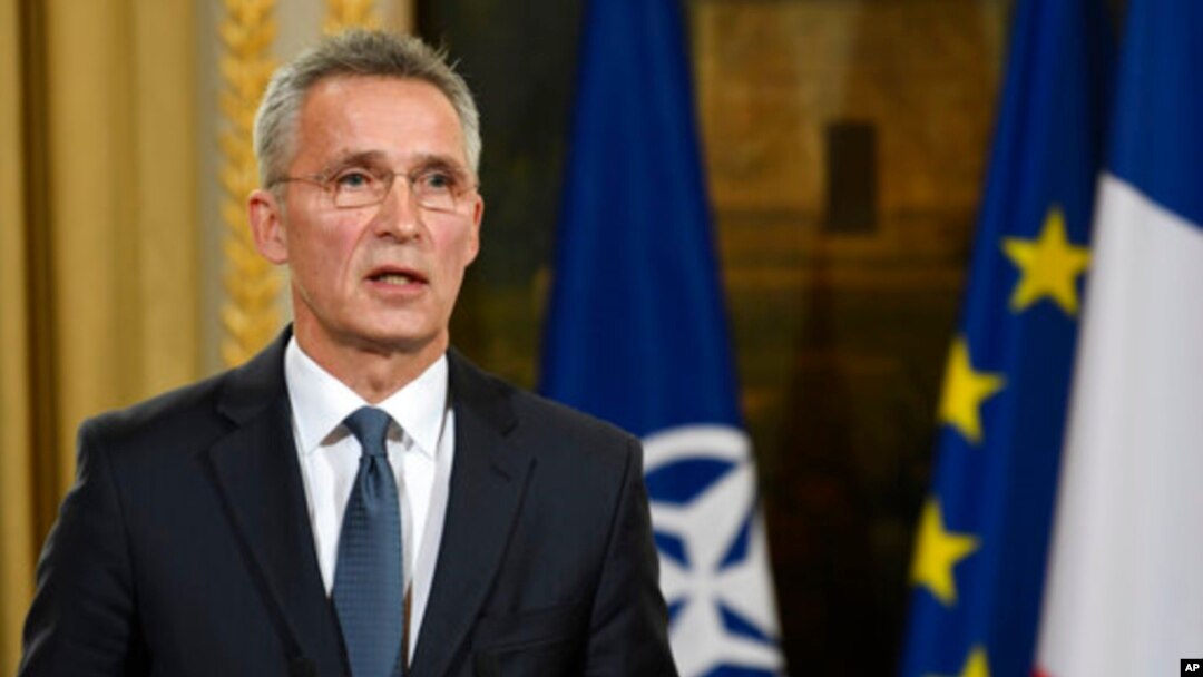 နေတိုးအဖွဲ့ အတွင်းရေးမှူးချုပ် Jens Stoltenberg. (နိုဝင်ဘာ ၂၈၊ ၂၀၁၉)