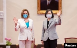 時任眾議院議長佩洛西2022年8月初訪台會晤蔡英文總統。