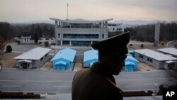 2016年2月22日，位於板門店的南北韓非軍事區。（資料照片）