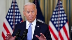 President Joe Biden speaks in the State Dining Room of the White House, Sept. 24, 2021, in Washington.