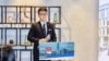 郑文杰(Cheng Man Kit, Simon)在英国驻港总领事馆参与投资暨贸易政策说明会上(照片来源： 郑文杰2018年11月15日脸书贴文)