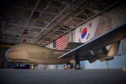 한국이 미국으로부터 도입한 무인정찰기 ‘글로벌호크’. 사진제공=해리 해리스 주한 미국 대사 트위터 캡처