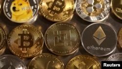 Cryptocurrency ခေါ် ဒီဂျစ်တယ်ငွေကြေးကိုယ်စားပြုဖော်ညွှန်းတဲ့ သရုပ်ပြပုံ။ 