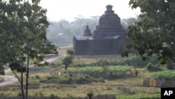 ancient pagoda in Mrauk-U, Rakhine 