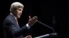 United States Secretary of State John Kerry delivers a statement about the recently concluded round of negotiations with Iran over their nuclear program at the International Olympic Museum in Lausanne, Switzerland, March 21, 2015. 