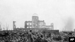 廣島原爆遺址於1945年9月8日拍攝