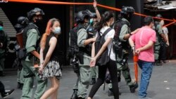 Hong Kong China Police Arrest