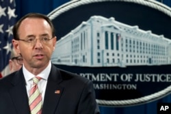 美国司法部副部长罗森斯坦(Rod Rosenstein)