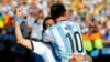 Argentina's Angel Di Maria celebrates after scoring a goal with teammate Lionel Messi during extra time in their 2014 World Cup round of 16 game against Switzerland at the Corinthians arena in Sao Paulo, July 1, 2014.
