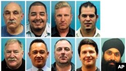 This combo of images provided by the Valley Transportation Authority shows the nine victims of a shooting at a VTA rail yard on May 26, 2021, in San Jose, Calif.