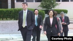 蔡英文在美国国务院 (图片来源：蔡英文访美媒体团)
