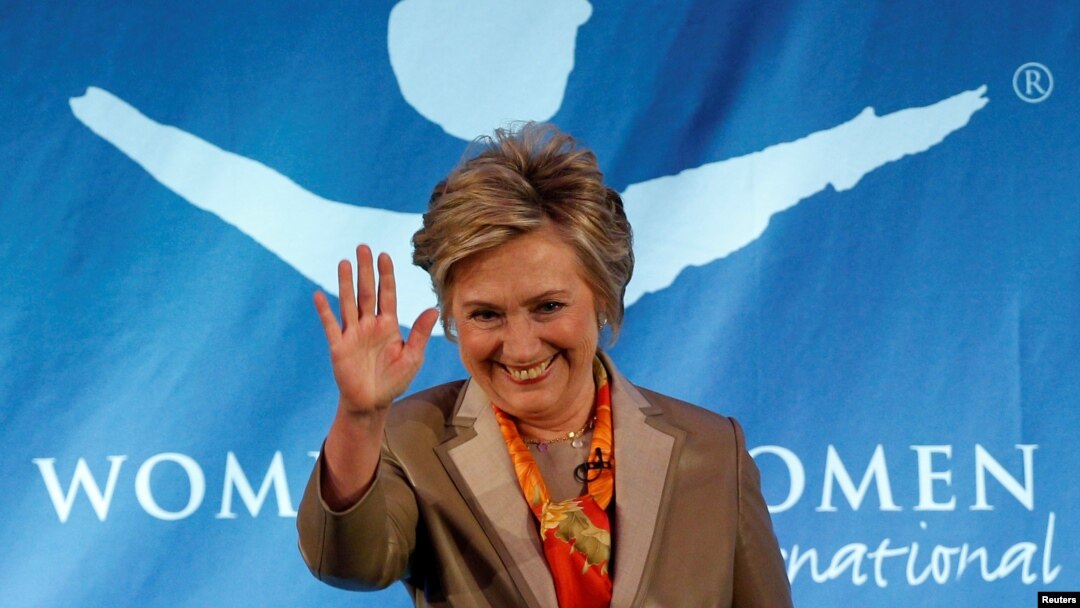 Former U.S. Secretary of State Hillary Clinton takes part in the Women for Women International Luncheon in New York City, May 2, 2017.