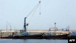 A partial view of the Kalantari port in city of Chabahar on May 12, 2015. 