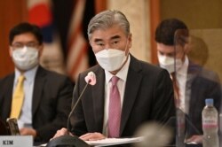 Sung Kim, Noh Kyu-duk, and Takehiro Funakoshi hold trilateral meeting in Seoul