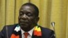 President Emmerson Mnangagwa was cautious about Zimbabwe discovering oil and gas deposits, Nov. 2, 2018, in Harare.