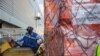 Offloading Ebola relief supplies from Direct Relief to aid in response efforts. (PRNewsFoto/Direct Relief) 