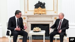 Predsednici Srbije i Rusije u Moskvi, jun 2020.