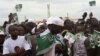 Supporters of Edgar Lungu, leader of the Patriotic Front party (PF), gather during a rally ahead of Thursday's presidential elections in the capital, Lusaka, Zambia, Aug. 10, 2016.