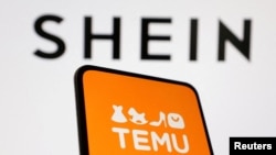 中國電商Shein和Temu的標誌。