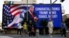 Ucapan Selamat atas kemenangan dalam Pemilu Amerika 2024 kepada calon presiden dari Partai Republik dan mantan Presiden Amerika Donald Trump di Tel Aviv, Israel, 6 November 2024. (Thomas Peter/REUTERS)