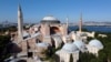 FILE - Hagia Sophia or Ayasofya, a UNESCO World Heritage Site, that was a Byzantine cathedral before being converted into a mosque which is currently a museum, is seen in Istanbul, Turkey, June 28, 2020.