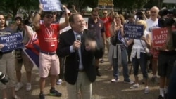 Pro-Trump Protesters Chant Support for President