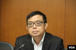 香港立法會議員，民主黨成員涂謹申（美國之音記者申華拍攝）