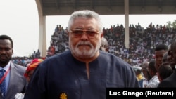 Jerry Rawlings mokonzi ya kala Ghana, na Accra, 7 janvier 2017.