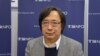 日本言論NPO代表工藤泰志強調，他們在中日韓從事民意調查，是為了增進鄰國國民互相理解，謀求和平秩序（美國之音歌籃拍攝）